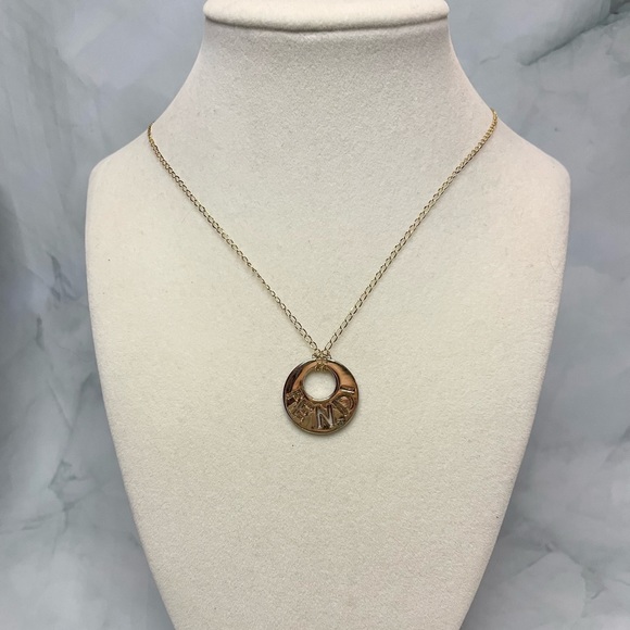 Upcycled Gold Charm Necklace - Picture 1 of 4